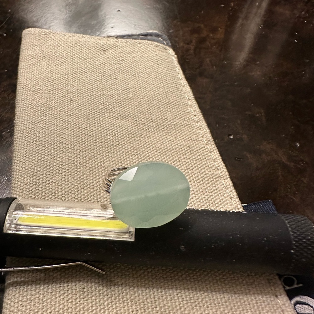 Fun mint colored wire wrapped ring